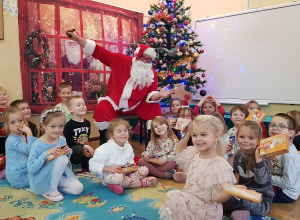 Spotkanie z Mikołajem w Mikołajki.