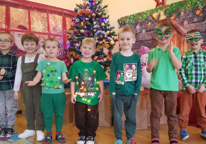 Uroczystość choinkowa.