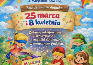 Kolorowa ilustracja z datami dni otwrtych