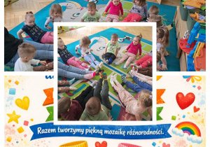 Każdy z nas jest inny - pokazanie kolorowych skarpet