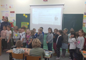 W szkole - wizyta w II klasie na lekcji z języka polskiego
